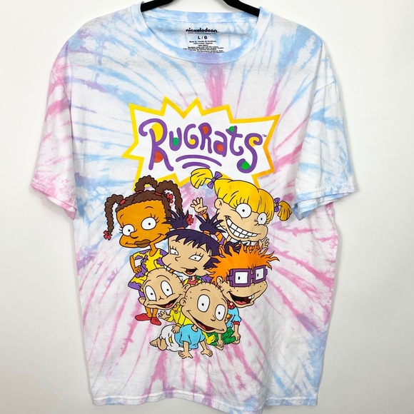 Nickelodeon Tops - Tie Dye Rugrats Unisex 90’s Nostalgia Graphic tee